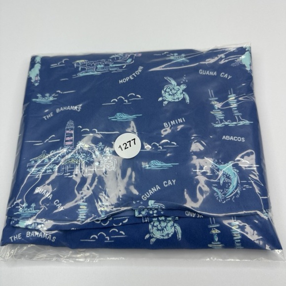 Vineyard Vines Mens Murray Classic Shirt‎ Blue Caribbean Print L 1W010544 - Picture 10 of 10